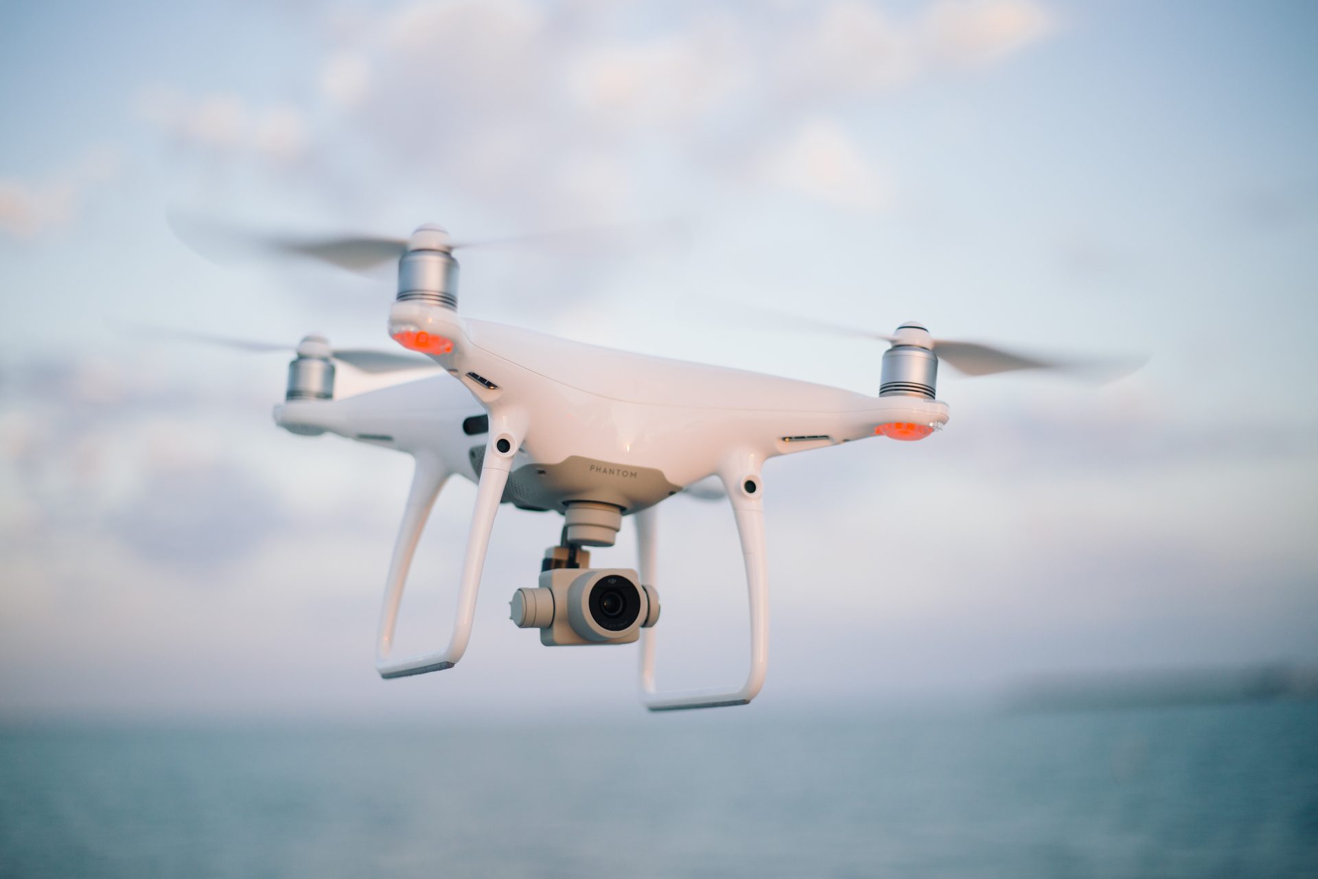 Drone in open sky